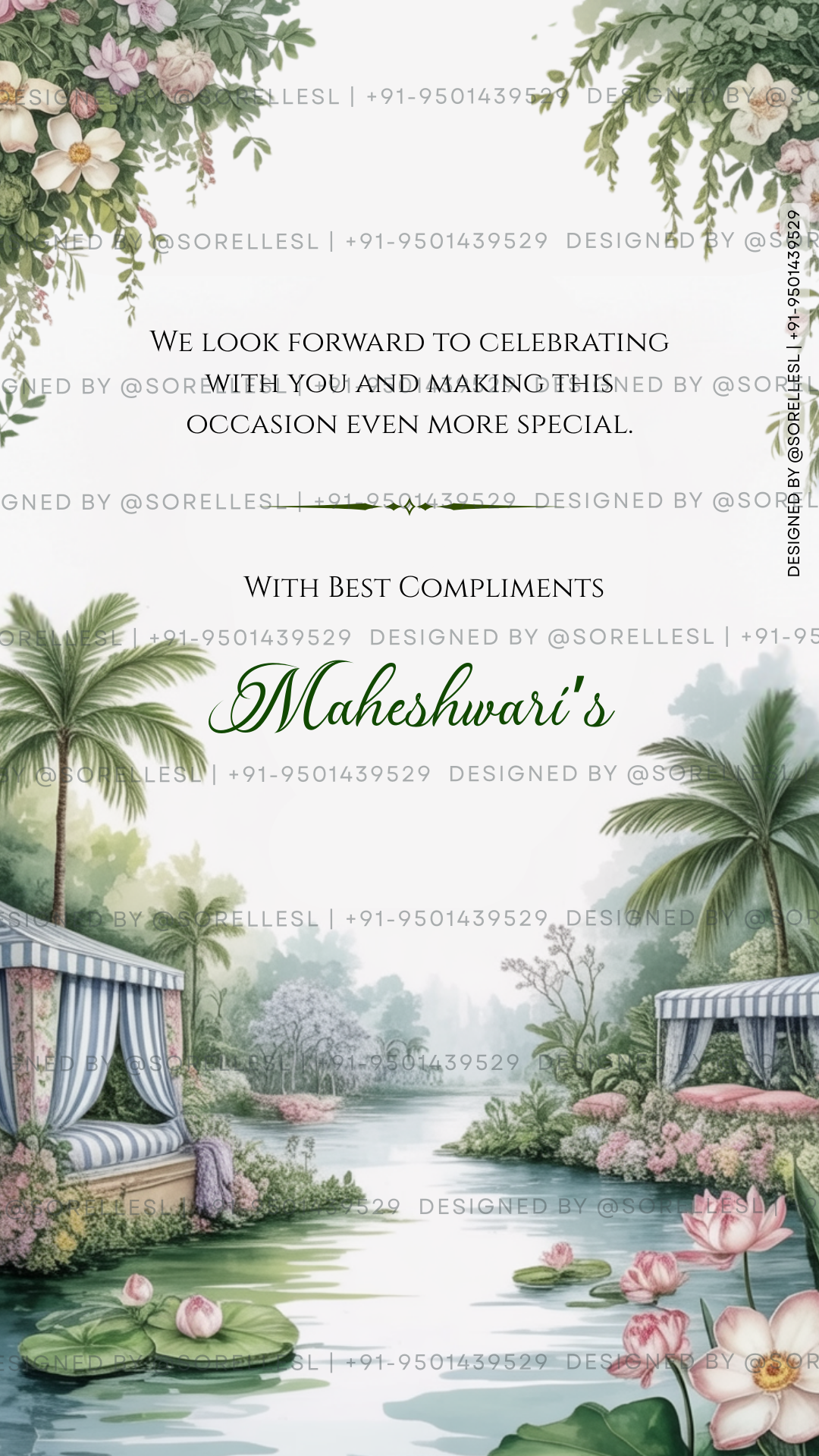 Wedding Invitation Suite - With Cover & Last Page