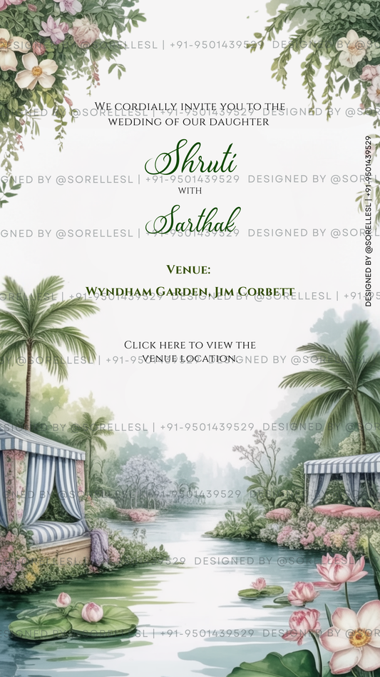 Wedding Invitation Suite - With Cover & Last Page