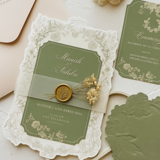 Olive Bloom - Invite set