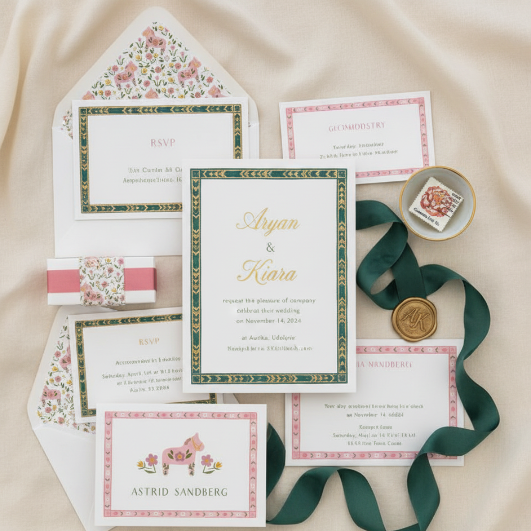 The Gulmohar - Invite set