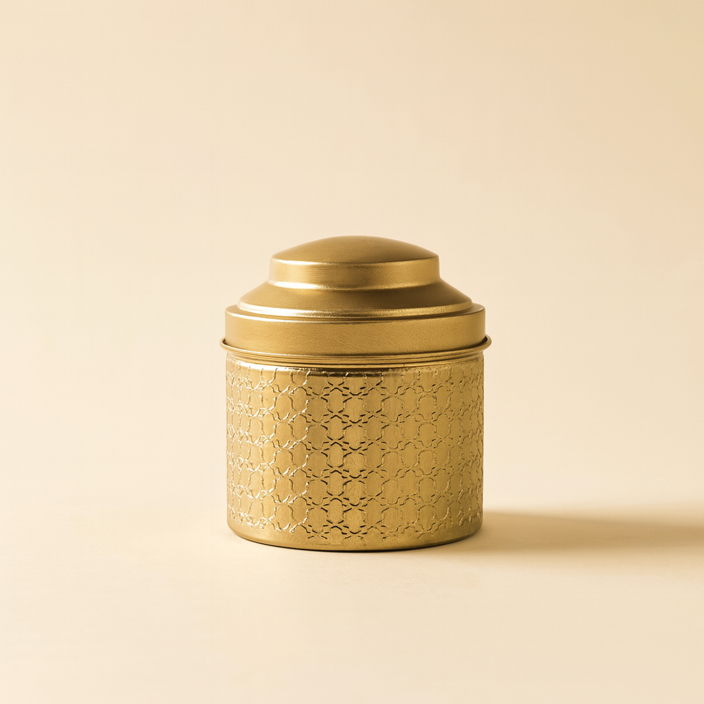 Embellished Gold Tins - Set of 2