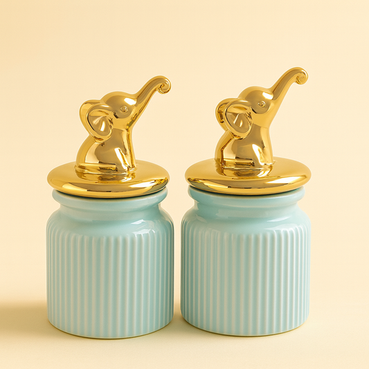Baby Blue Jar - Set of 2