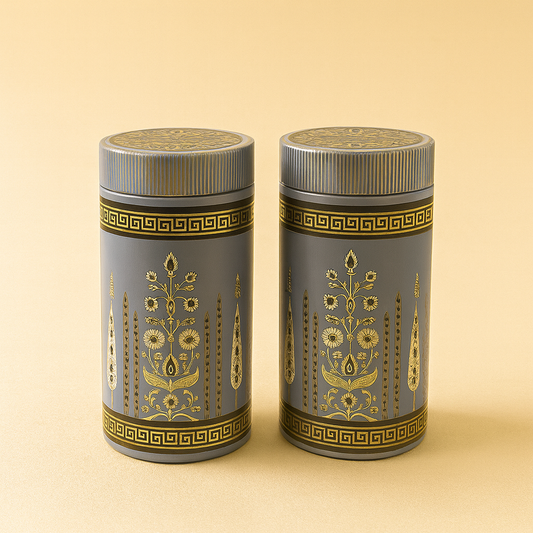 Blue Decorative Tins - Set of 2