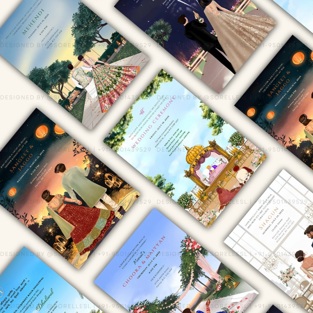 Caricature Invitation Suite